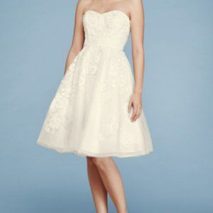 Cynthia Rowley Strapless Wedding Dress Size 4